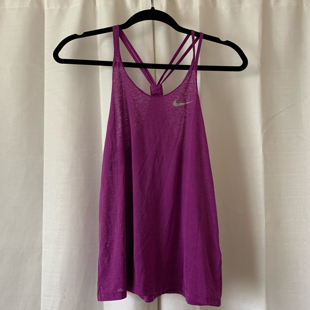 Purple Nike Dry Fit Racerback Tank